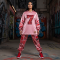 Pink Graffiti scribbles Women's Quick Dry Sweatpants(L65) CREATED BY DESIGNS BY KIEKIE