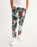 CREATIVE RED AND BLACK SWIRLS CREATED BY FLIPSTYLEZ Men's Joggers