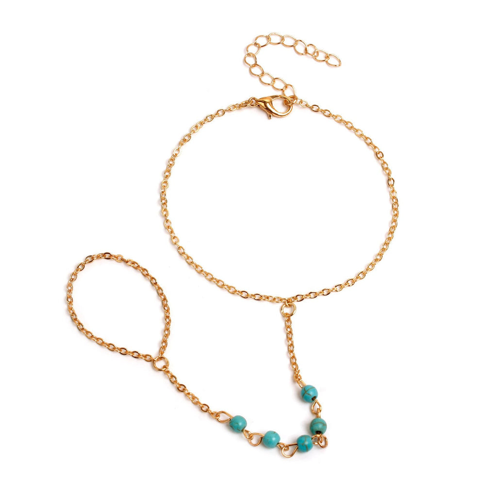 Simple Turquoise Handmade Beaded Bracelet