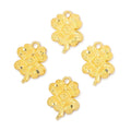 15x12mm Flower Pendant Charm Set of 4 pieces