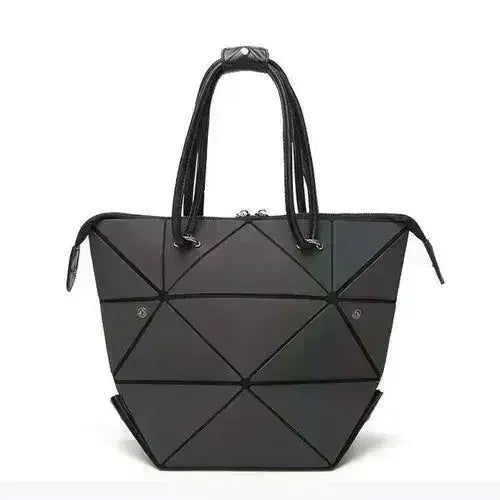 High Quality Geometric Rhombus PU Female Handbag