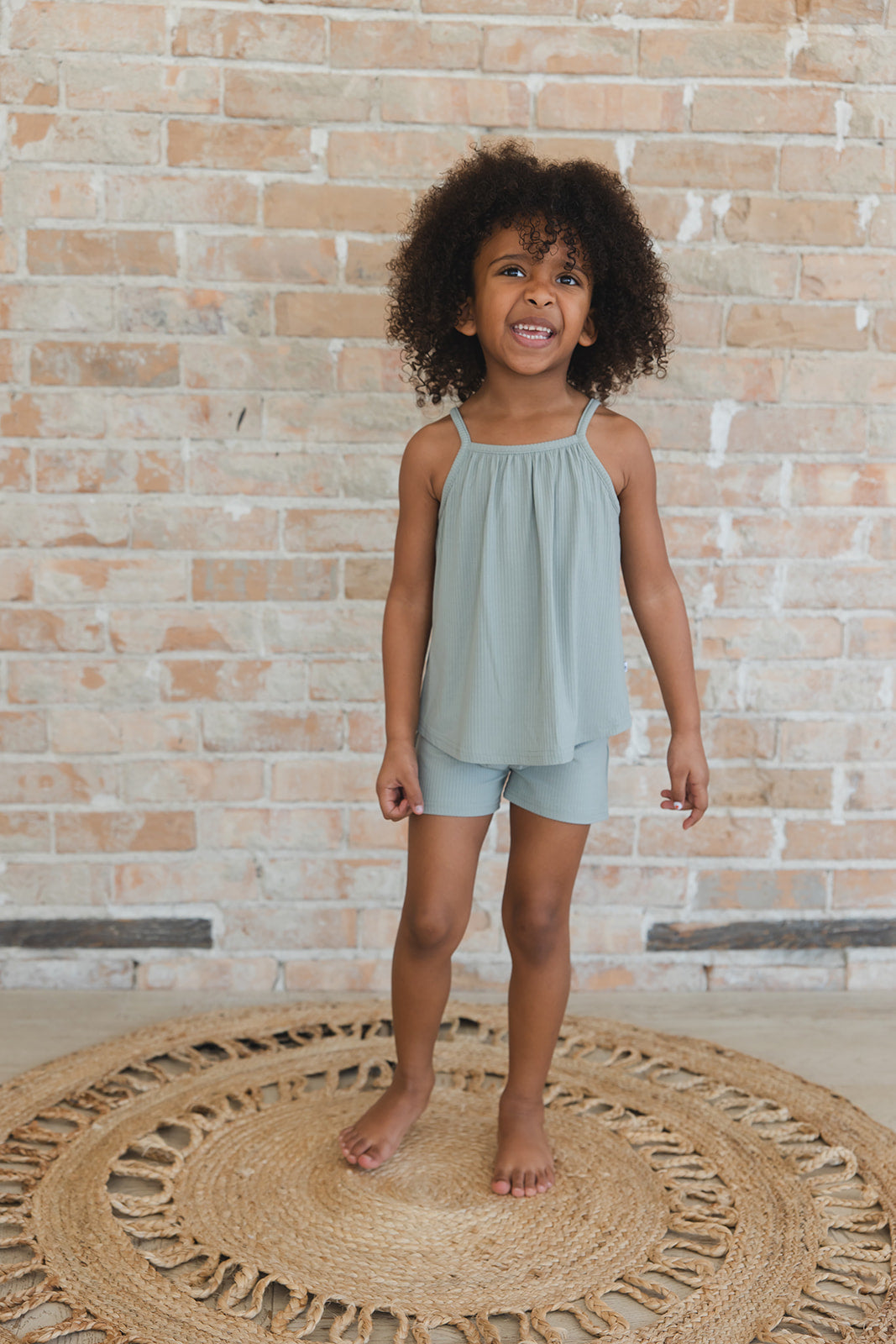 Sage (ribbed) - Tank Short Set