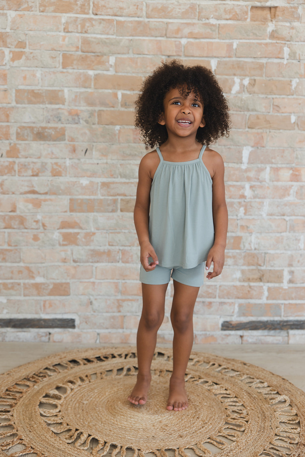 Sage (ribbed) - Tank Short Set