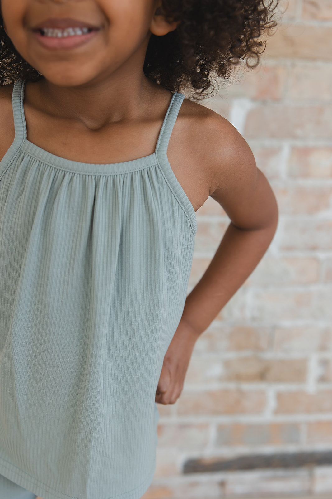 Sage (ribbed) - Tank Short Set