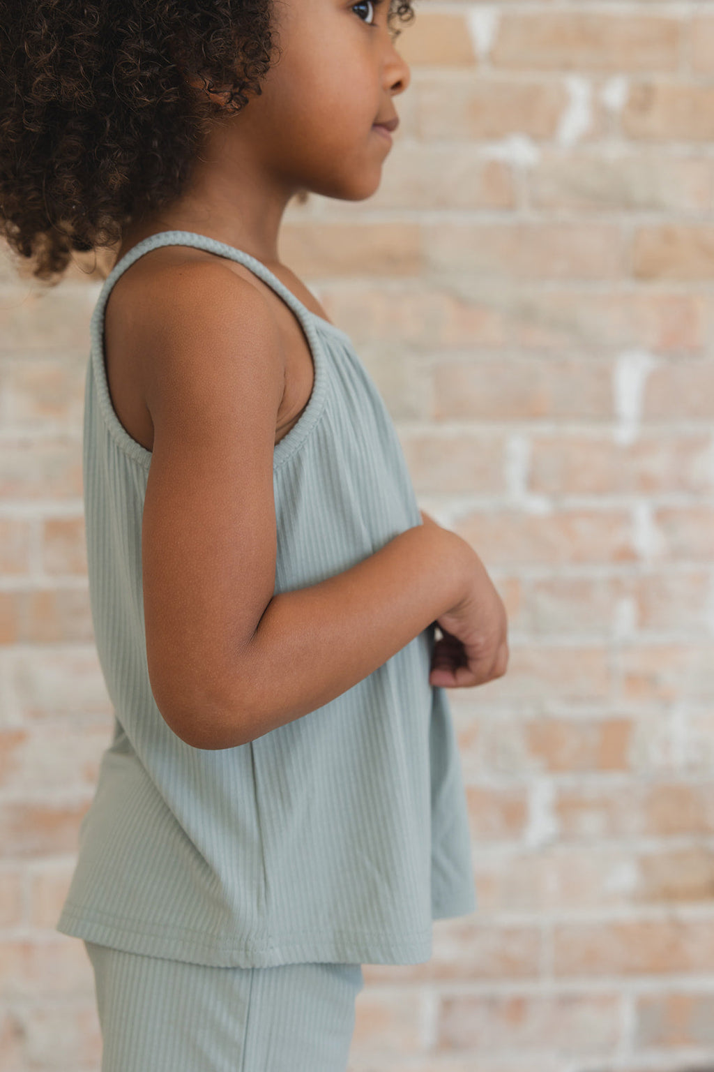 Sage (ribbed) - Tank Short Set