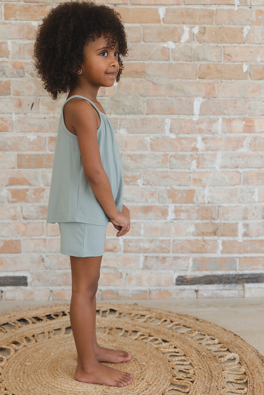Sage (ribbed) - Tank Short Set