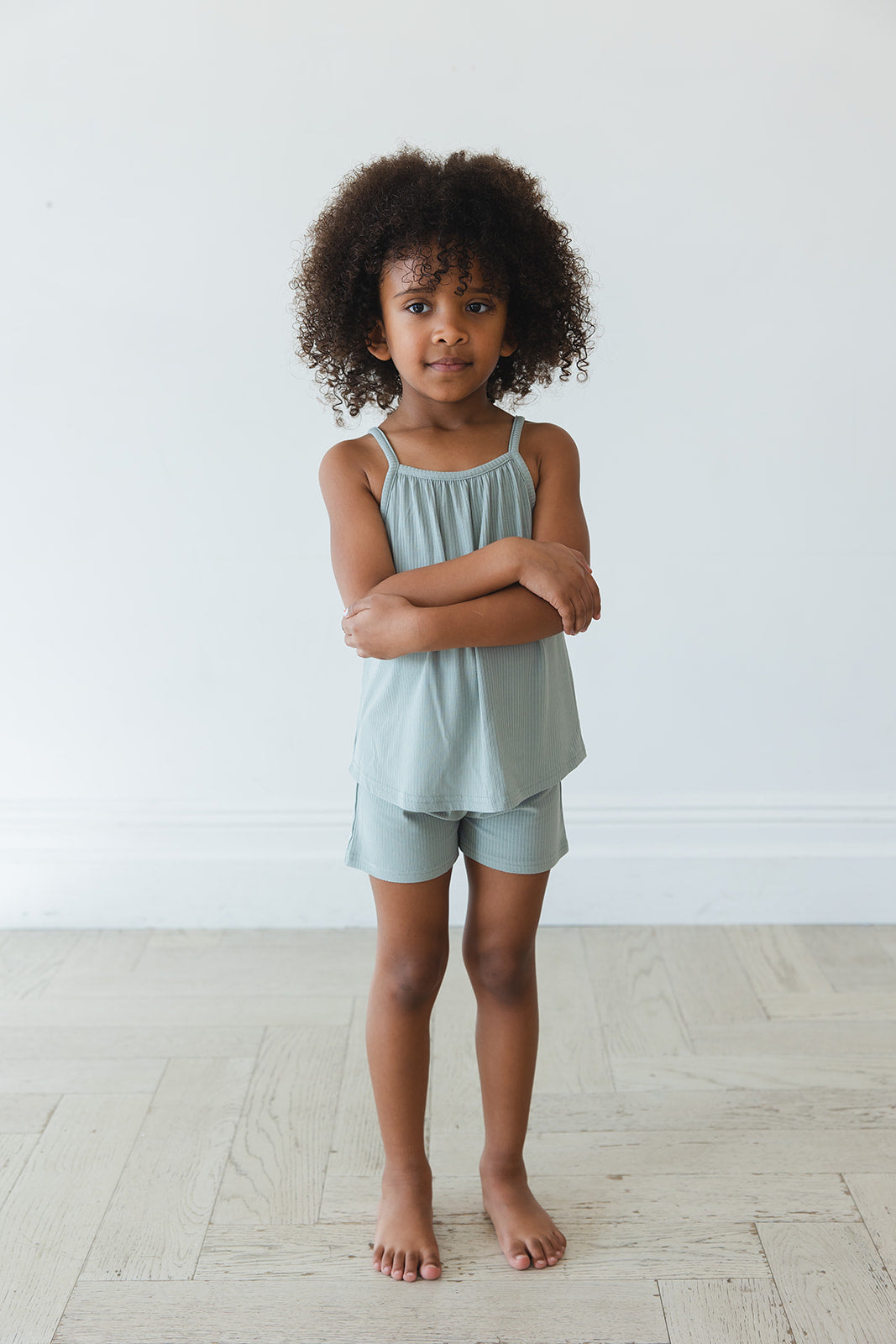 Sage (ribbed) - Tank Short Set