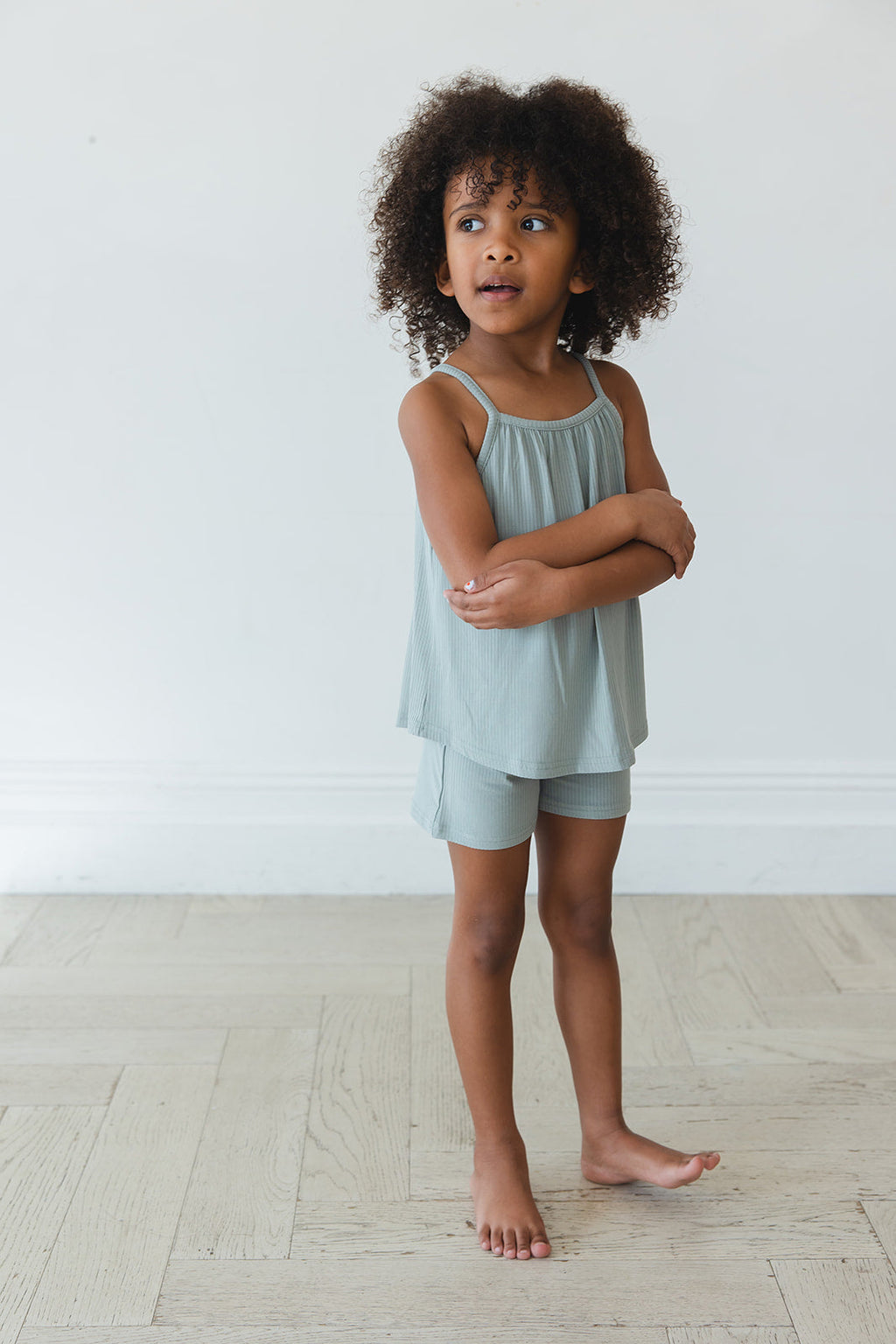 Sage (ribbed) - Tank Short Set