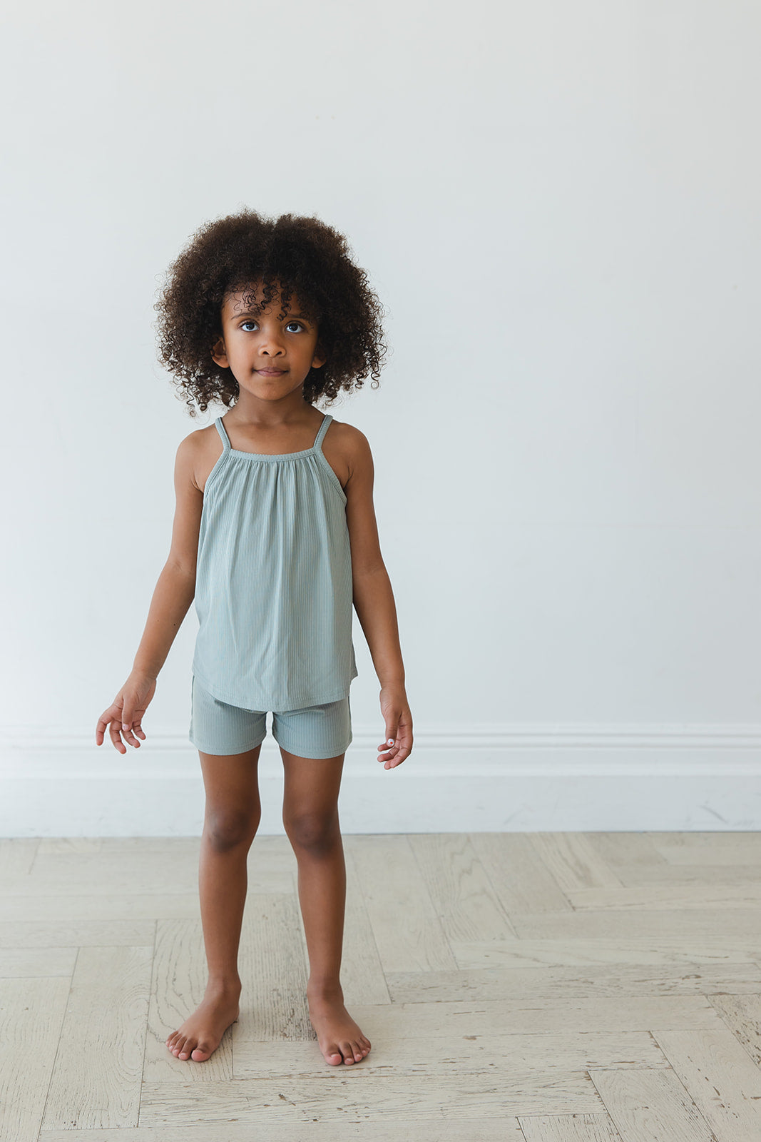 Sage (ribbed) - Tank Short Set
