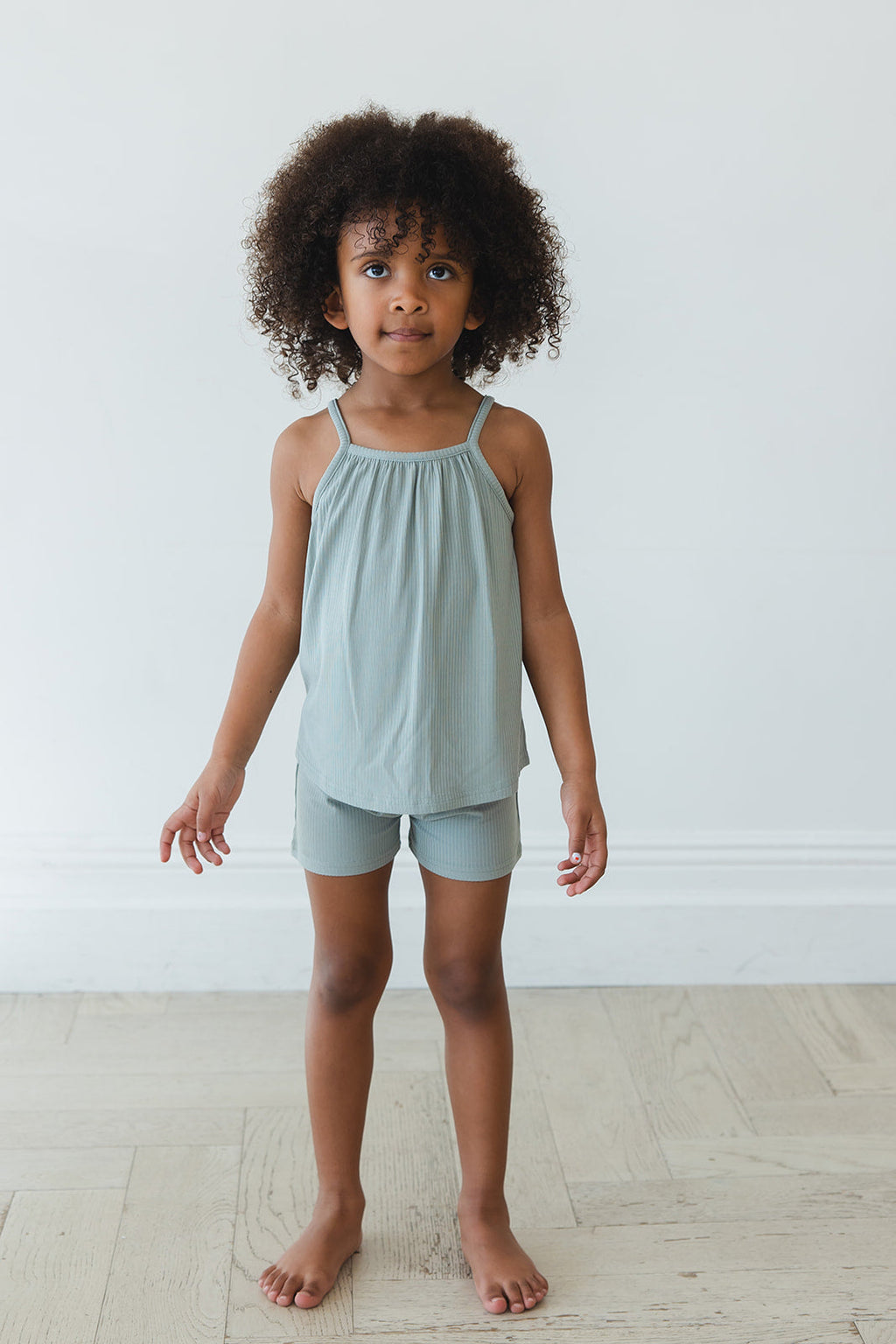 Sage (ribbed) - Tank Short Set
