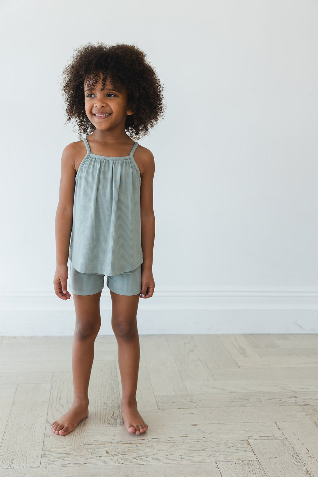 Sage (ribbed) - Tank Short Set