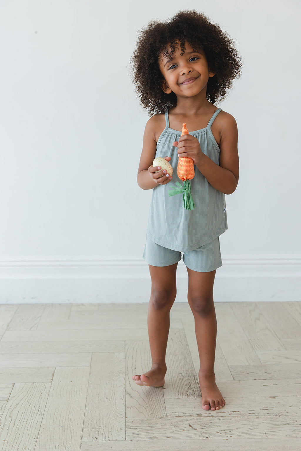 Sage (ribbed) - Tank Short Set