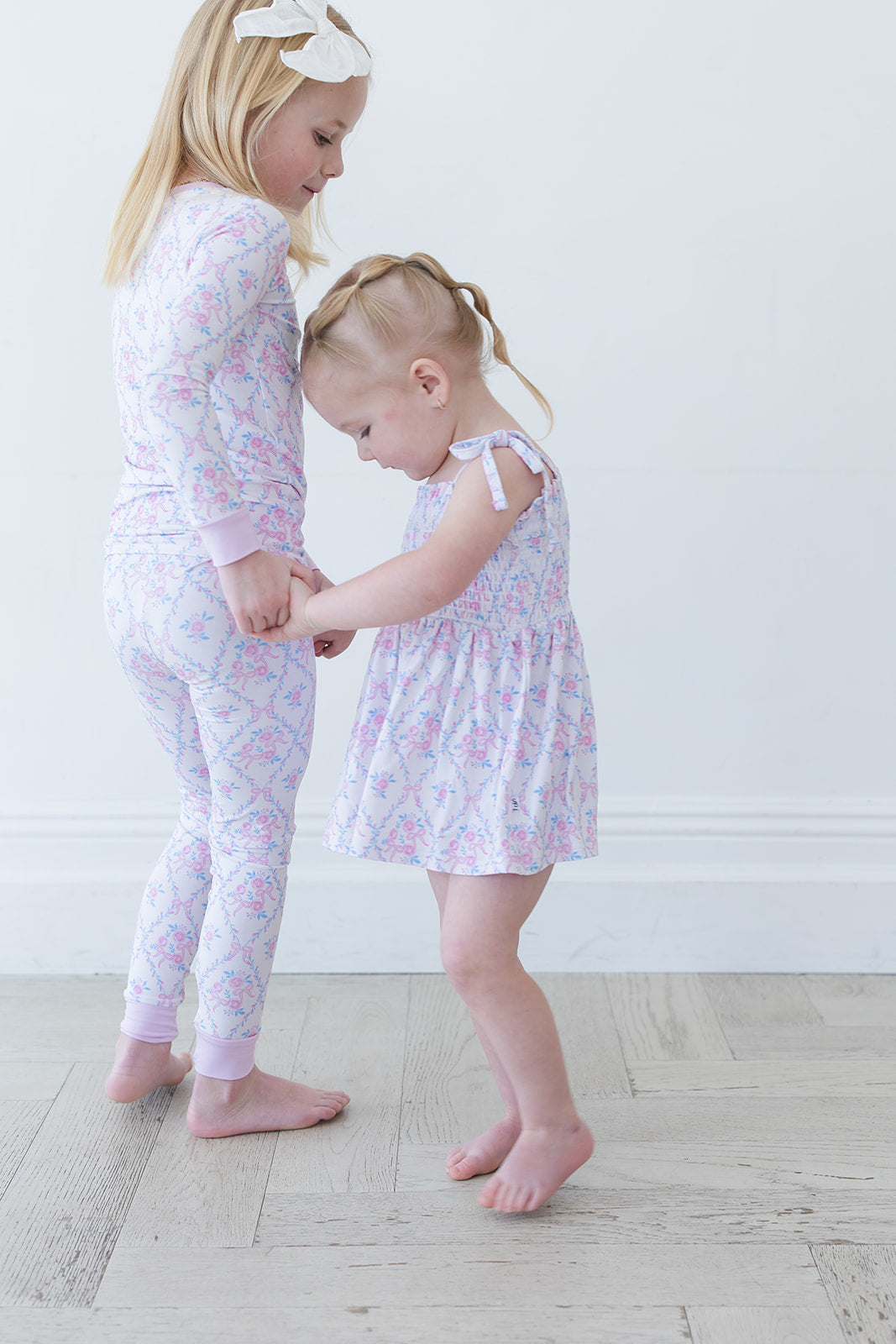 Charlotte - Smocked Diaper Dress Set