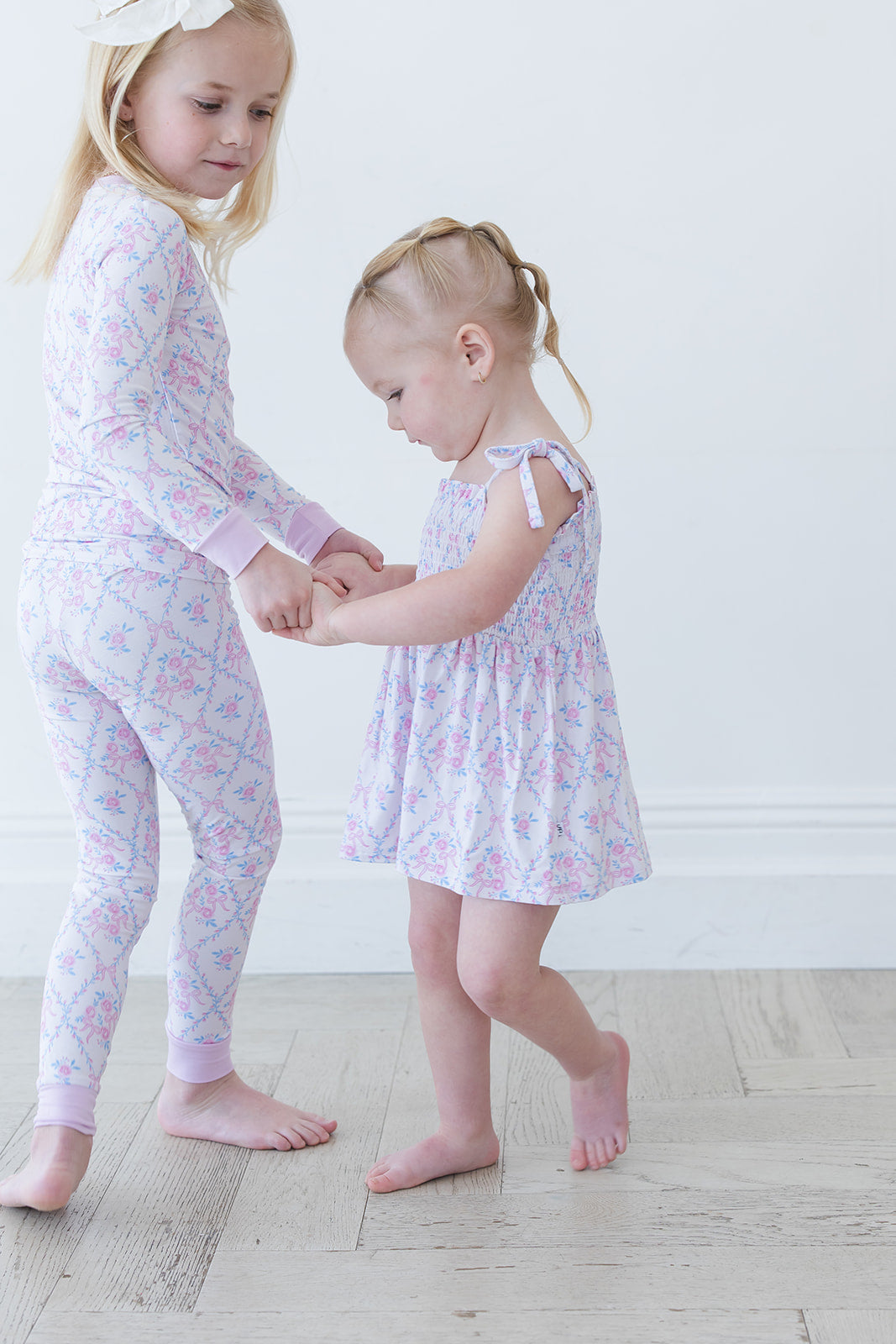 Charlotte - Smocked Diaper Dress Set