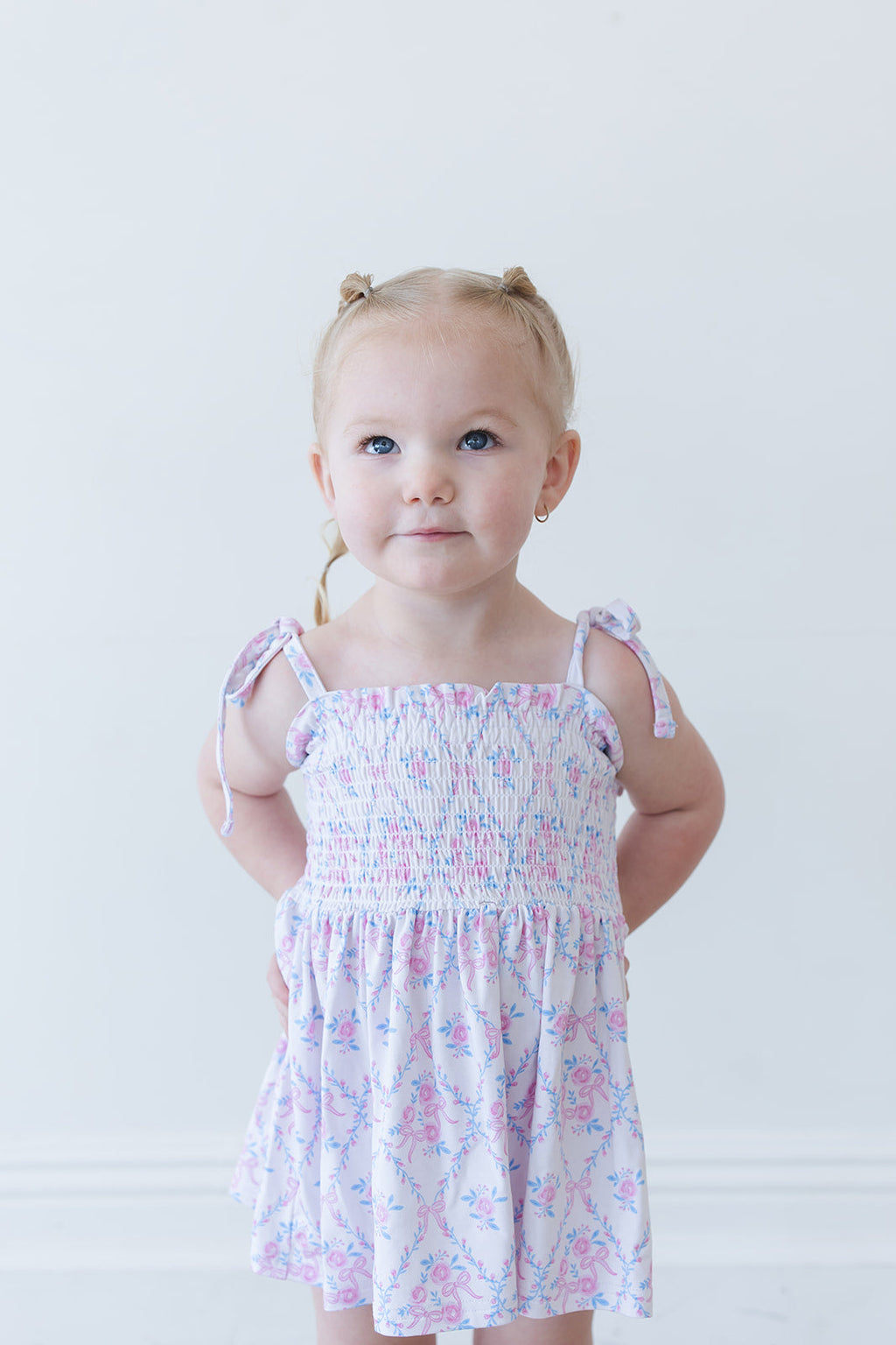 Charlotte - Smocked Diaper Dress Set