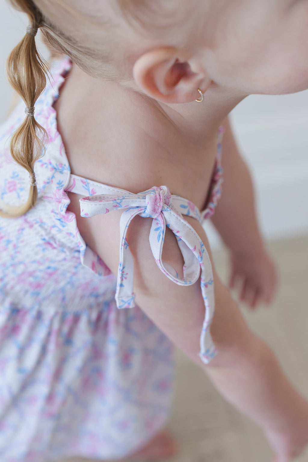 Charlotte - Smocked Diaper Dress Set