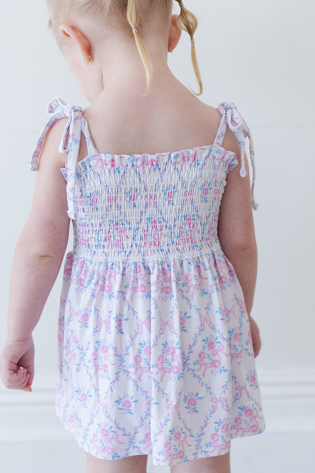 Charlotte - Smocked Diaper Dress Set