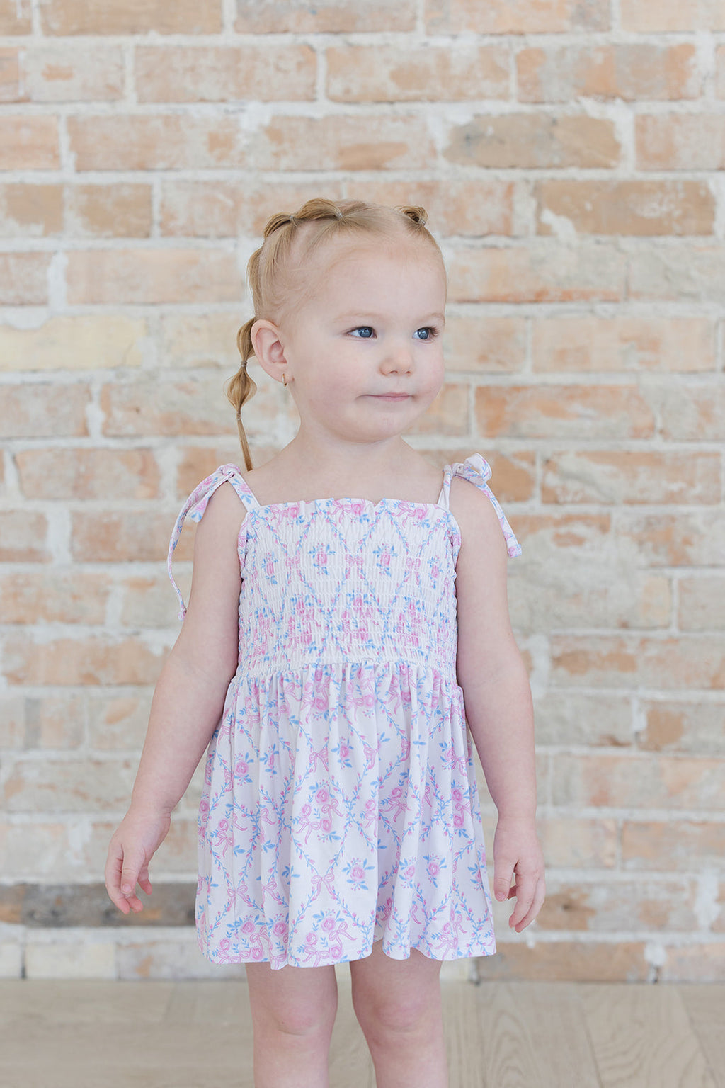 Charlotte - Smocked Diaper Dress Set