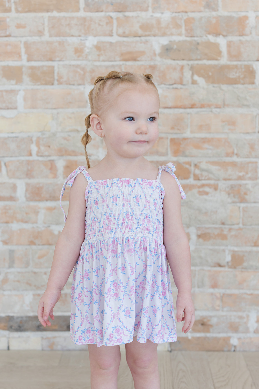 Charlotte - Smocked Diaper Dress Set
