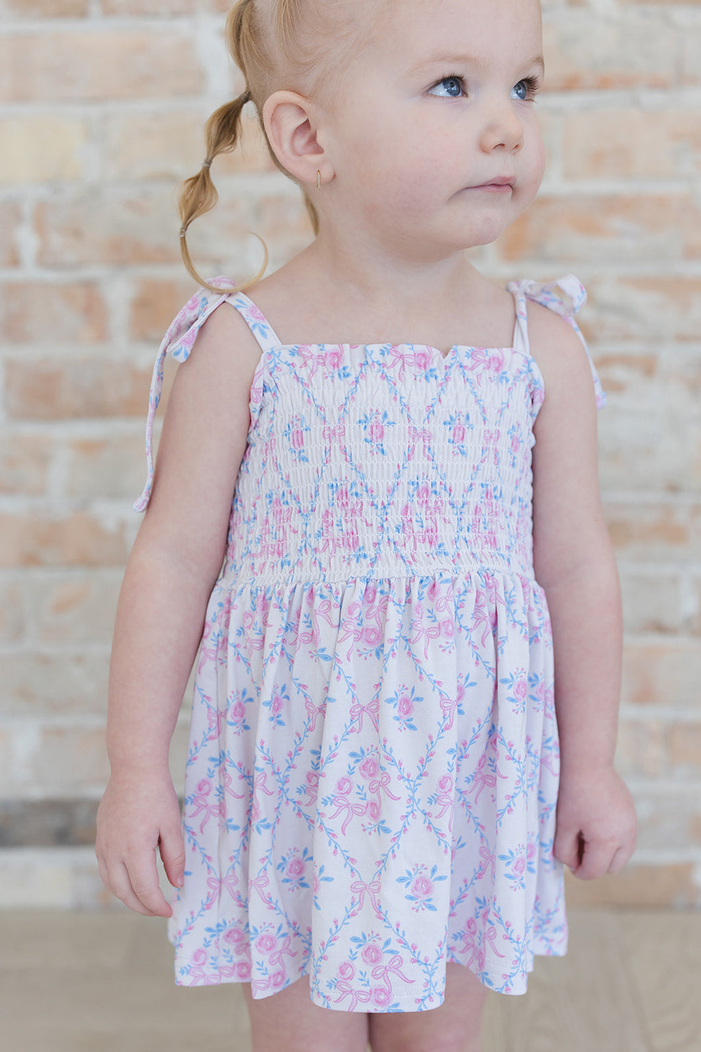 Charlotte - Smocked Diaper Dress Set