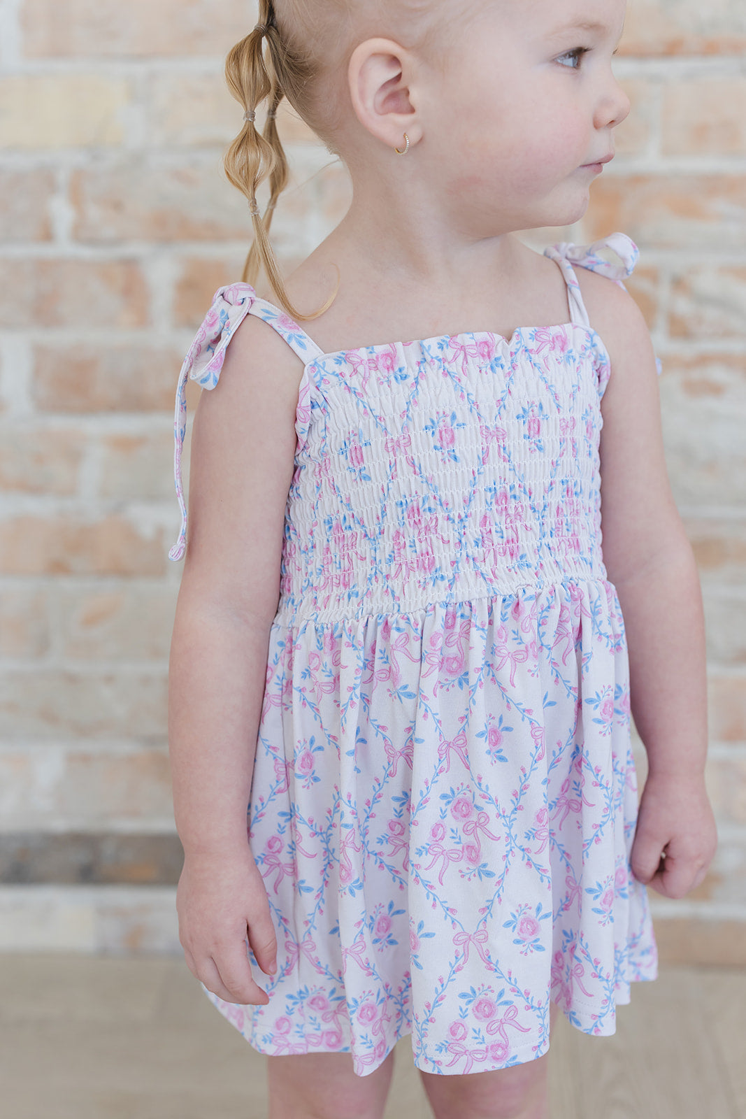 Charlotte - Smocked Diaper Dress Set