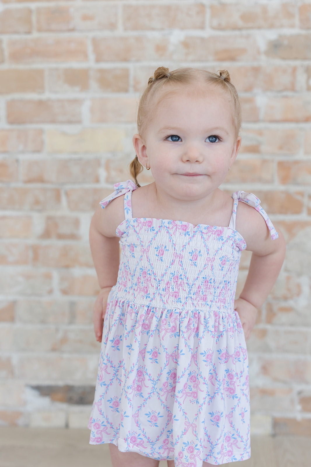Charlotte - Smocked Diaper Dress Set