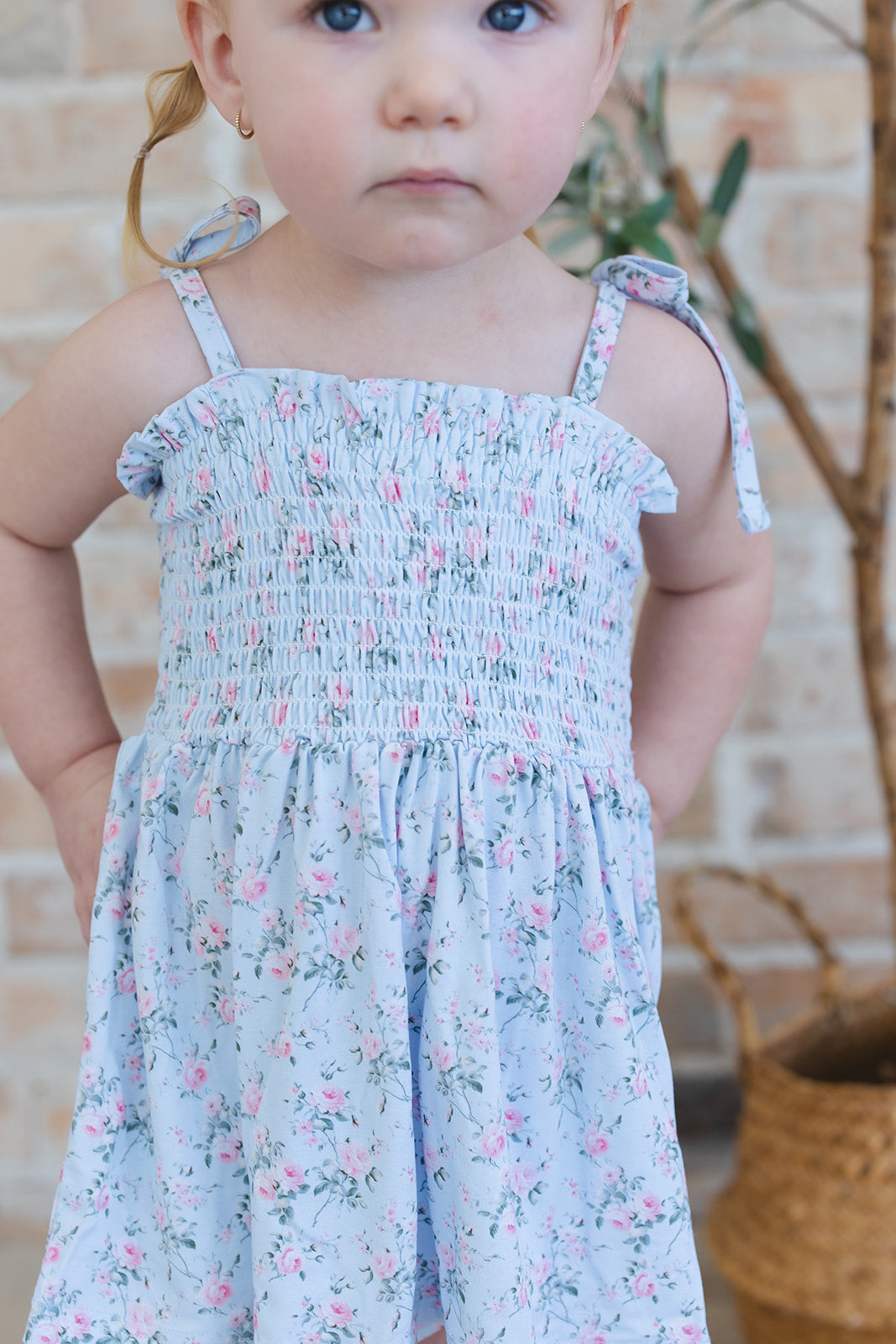 Eloise - Smocked Diaper Dress Set