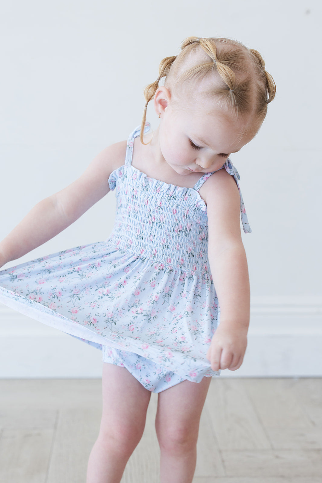 Eloise - Smocked Diaper Dress Set