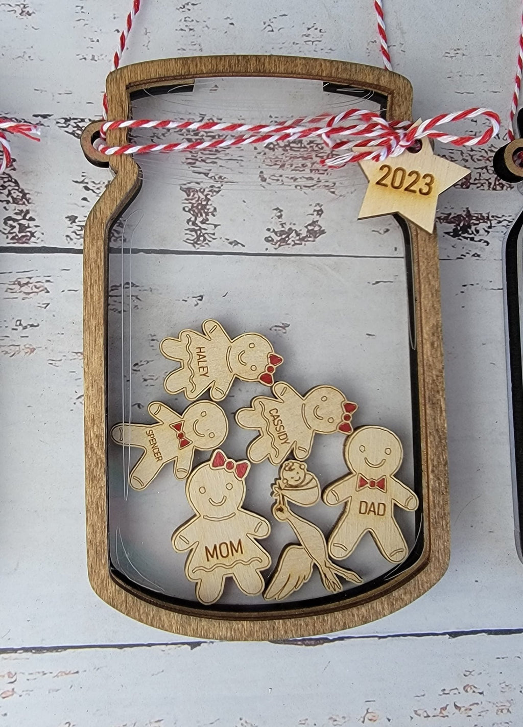 2025 Personalized Gingerbread Family Ornament