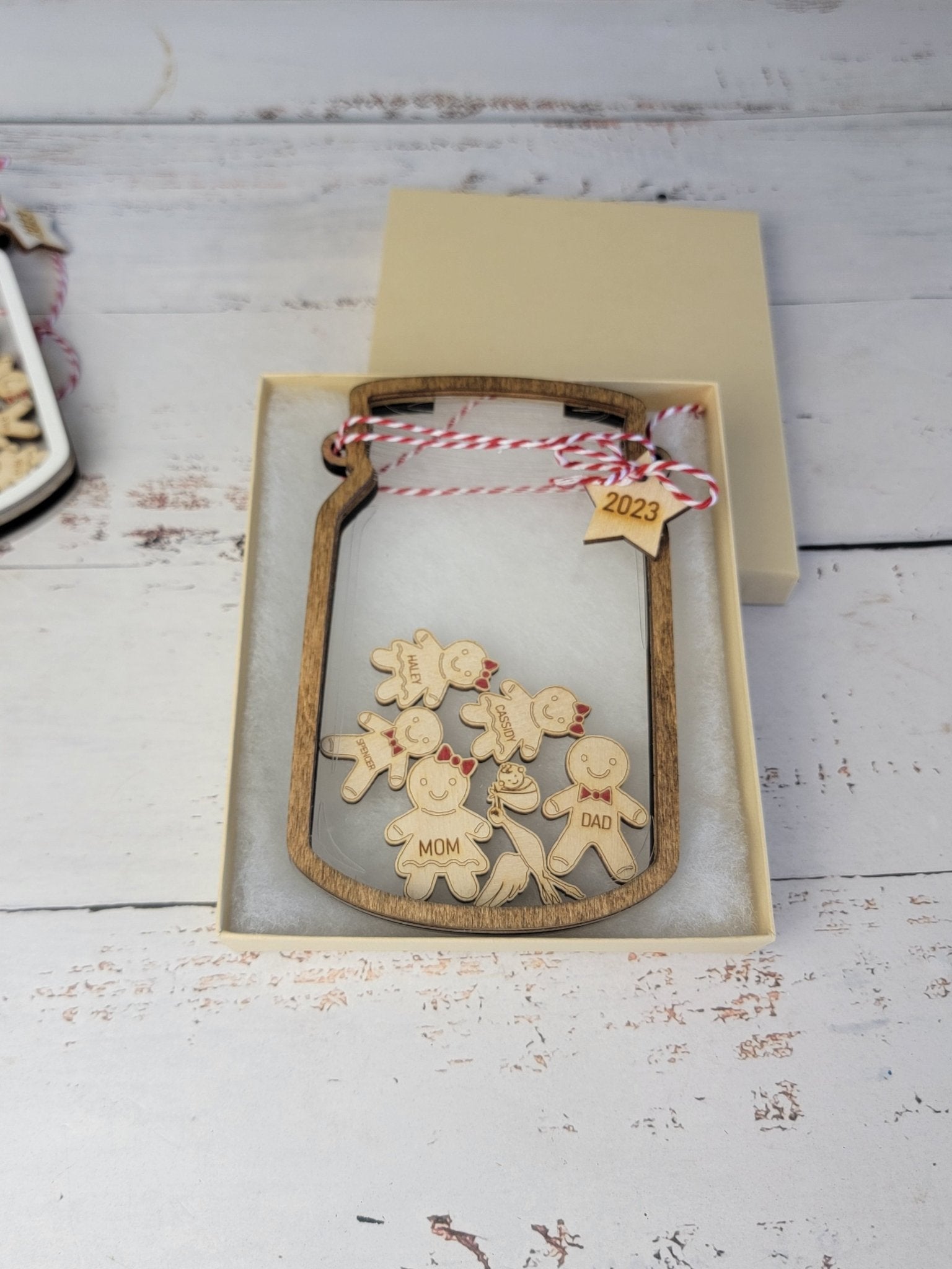 2025 Personalized Gingerbread Family Ornament