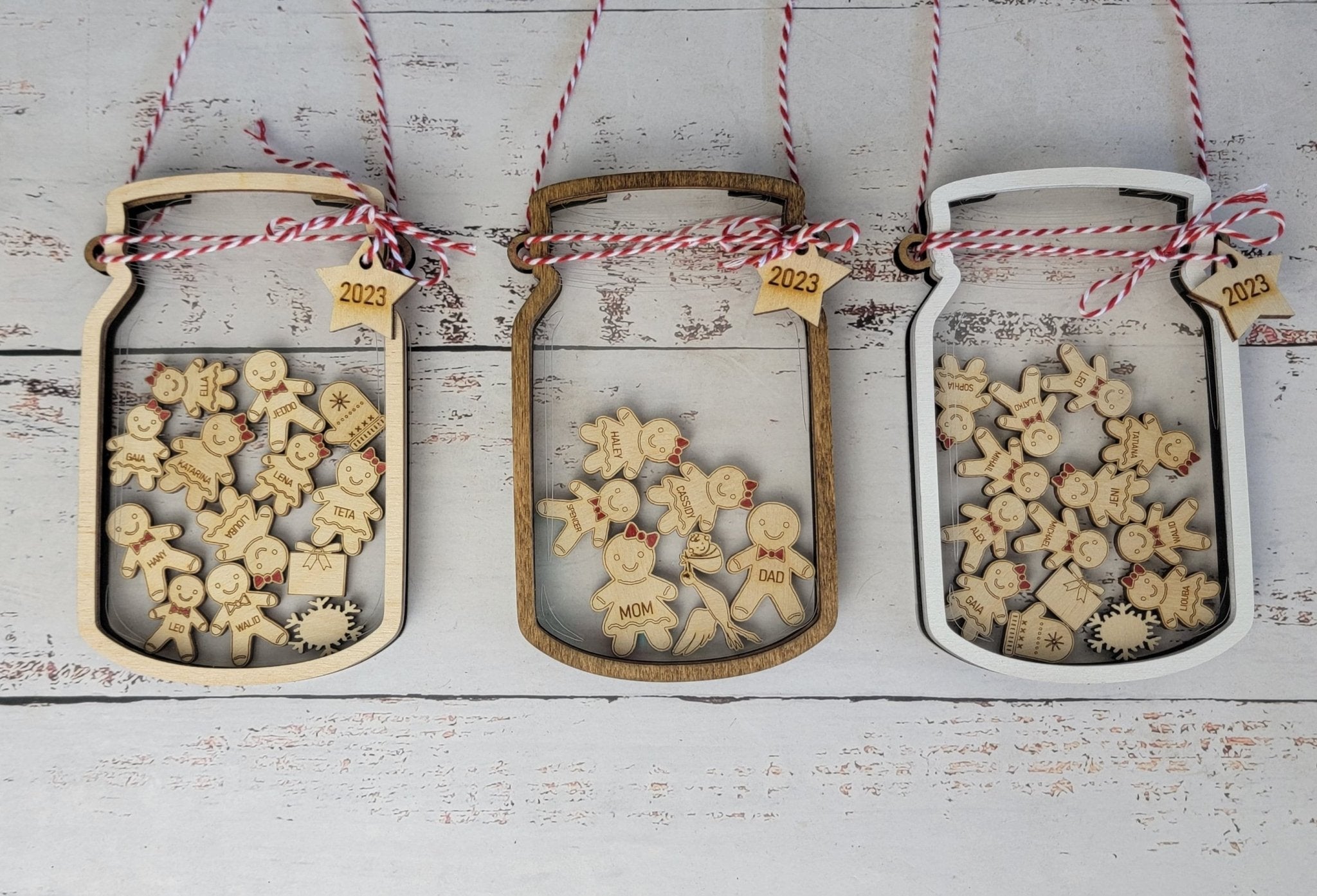 2025 Personalized Gingerbread Family Ornament