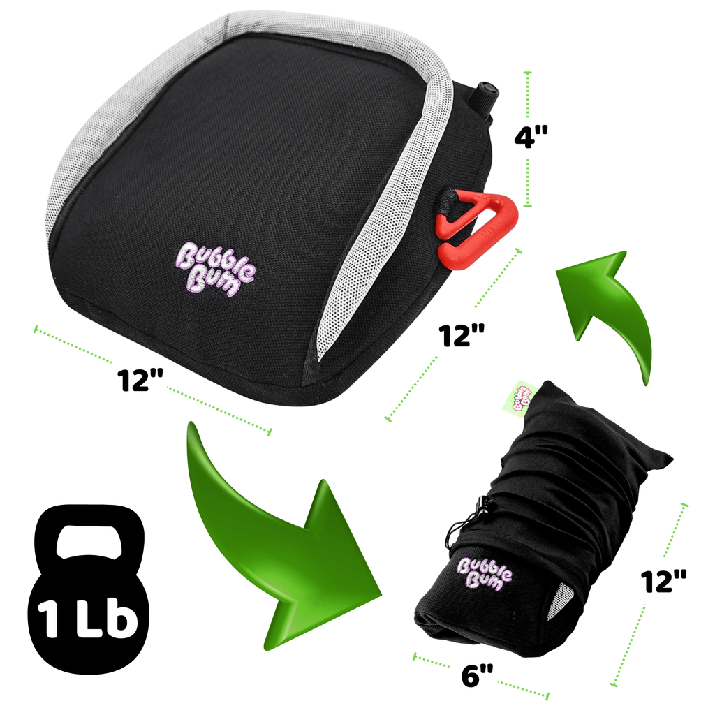 BubbleBum Inflatable Travel Booster Seat for Kids (Ages 4–11) Portable Car Booster for Taxis, ✔️ Rental Cars & Travel ✔️