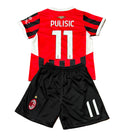 Christian Pulisic A.C. Milan Kids Youth Soccer Jersey Kit 2 Piece Set