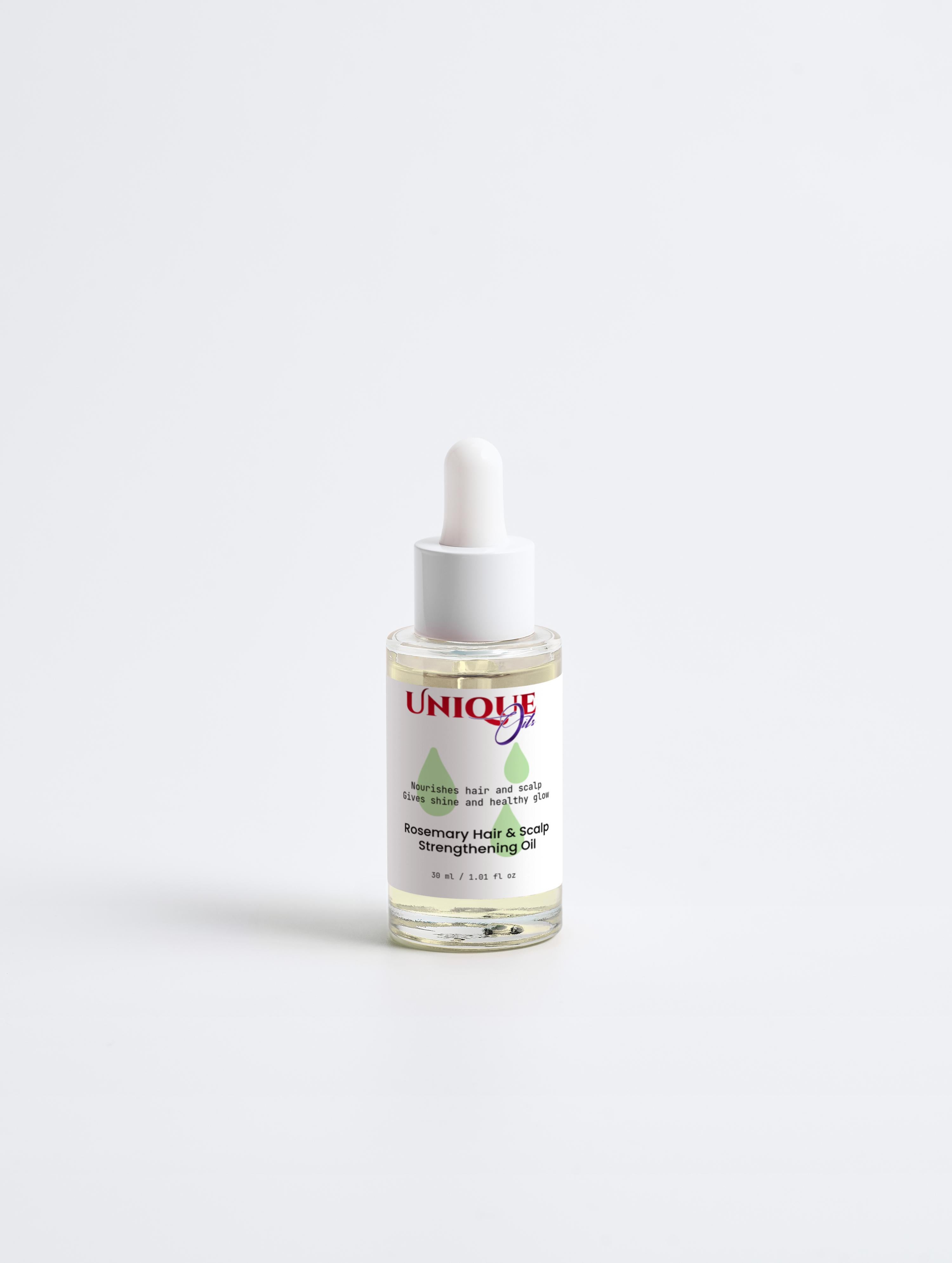 UNIQUE OILS Rosemary Hair & Scalp Strengthening Oil