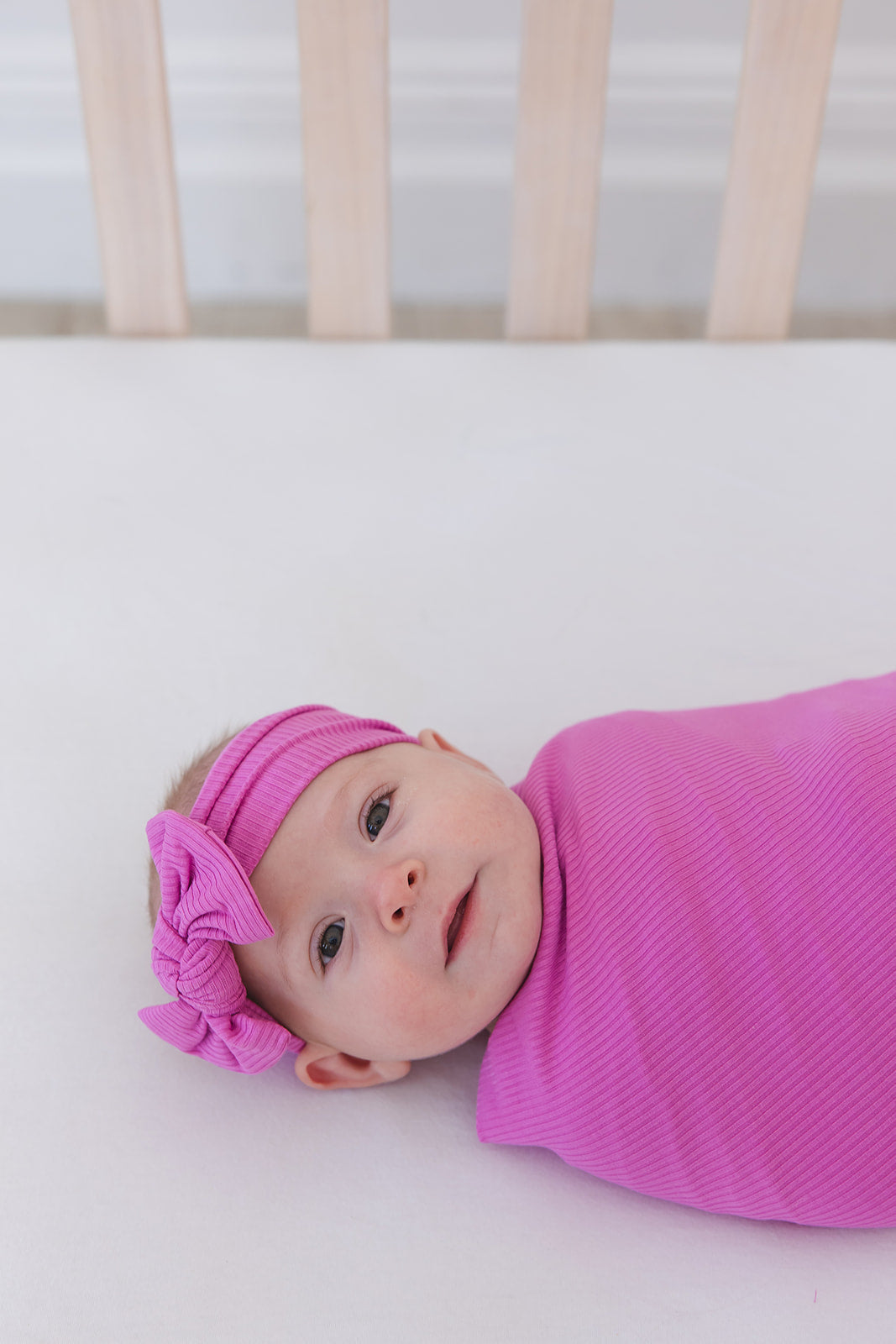 (SOLID, ribbed) Rainbow Royal - Swaddle Set