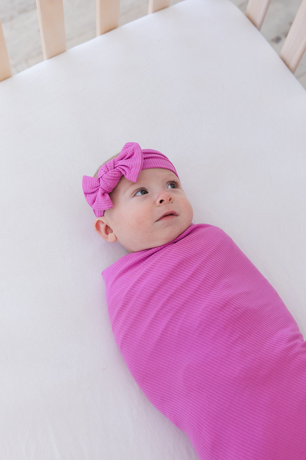 (SOLID, ribbed) Rainbow Royal - Swaddle Set
