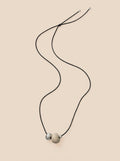 Ivory Nut Pendant Cord Necklace