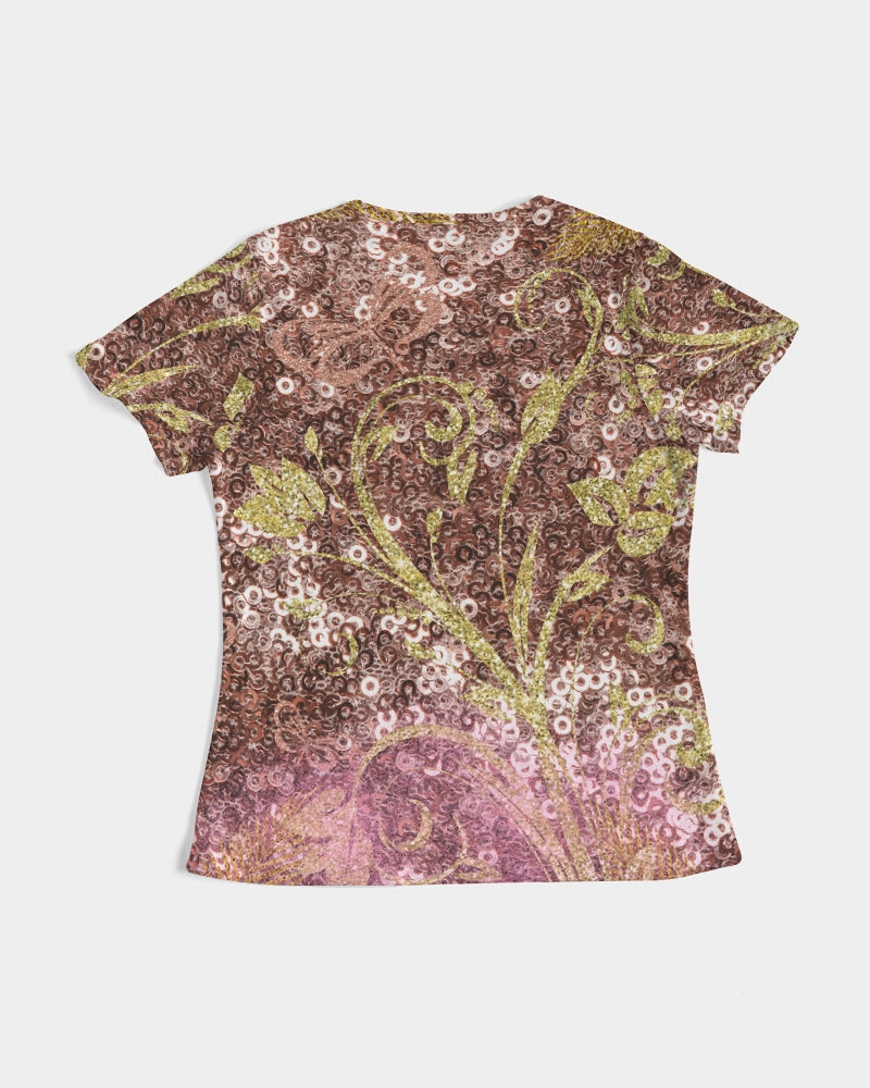 BEAUTIFUL PURPLE GITTER DESIGN CREATED BY FLIPSTYLEZ Women's Tee