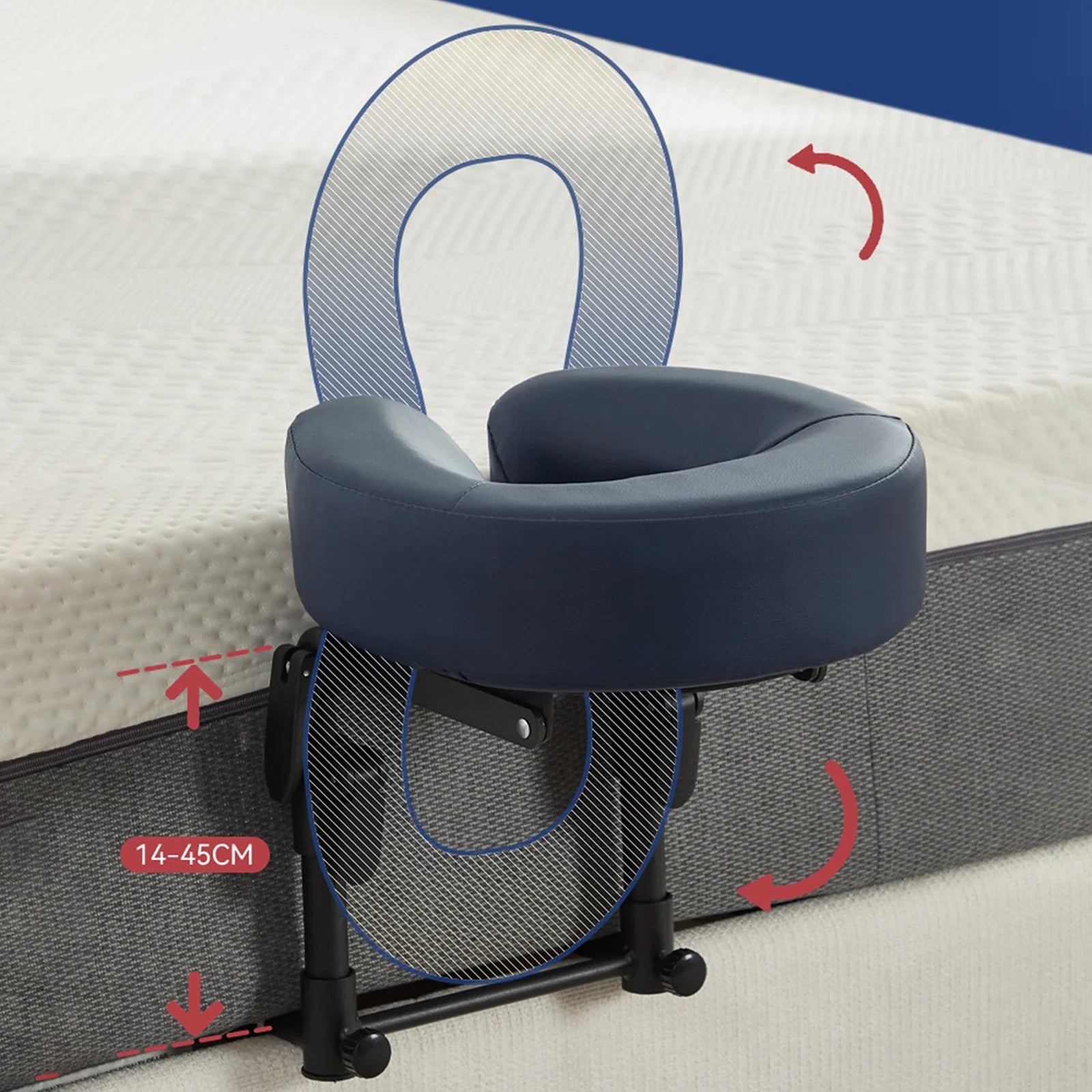 Adjust Massager Head Rest Portable Cervical Neck Massager Sturdy Ergonomic Massage Device  for Mattress Salon SPA Home Gifts