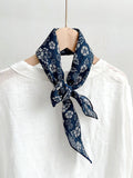 Ramie Vintage Print Handkerchief