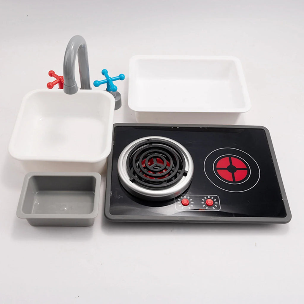 Kitchen Stovetop Toy Playset Educational Versatile Gift Role Playing Mini Play Pretend Play Kitchen Toy for Girls Boys Gifts