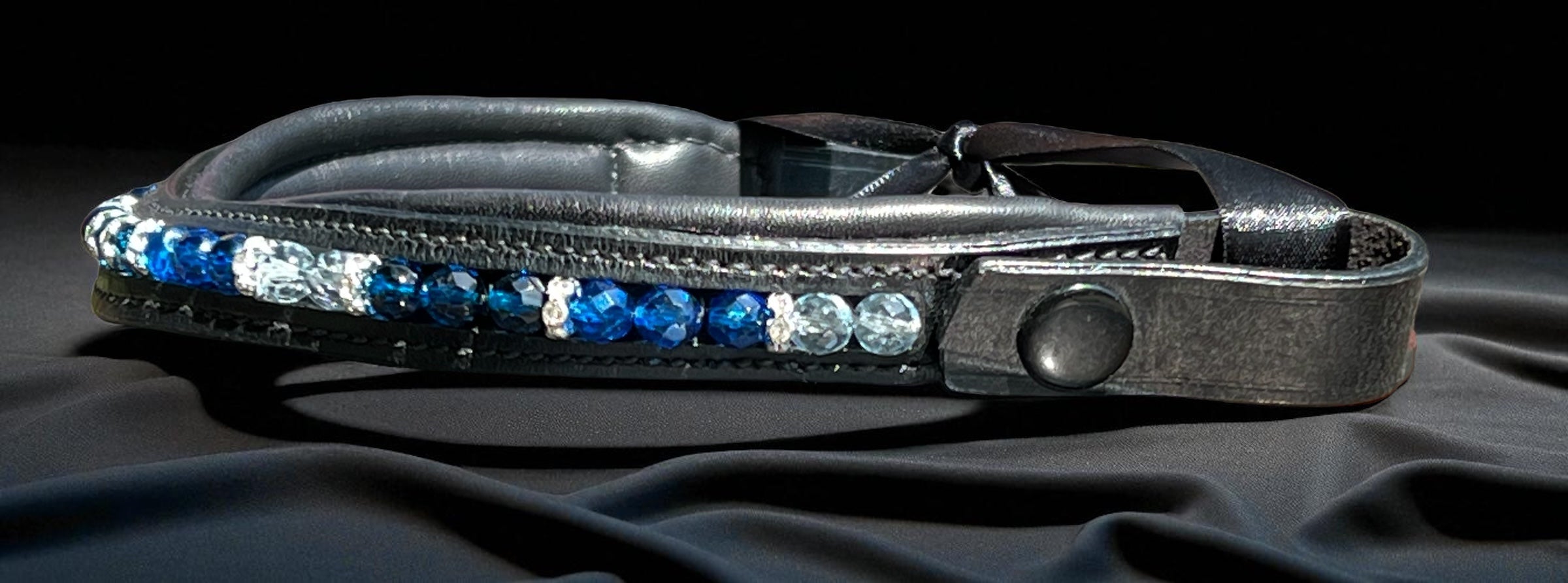 Azure Dreams Browband - Quick Snap Loops (15")