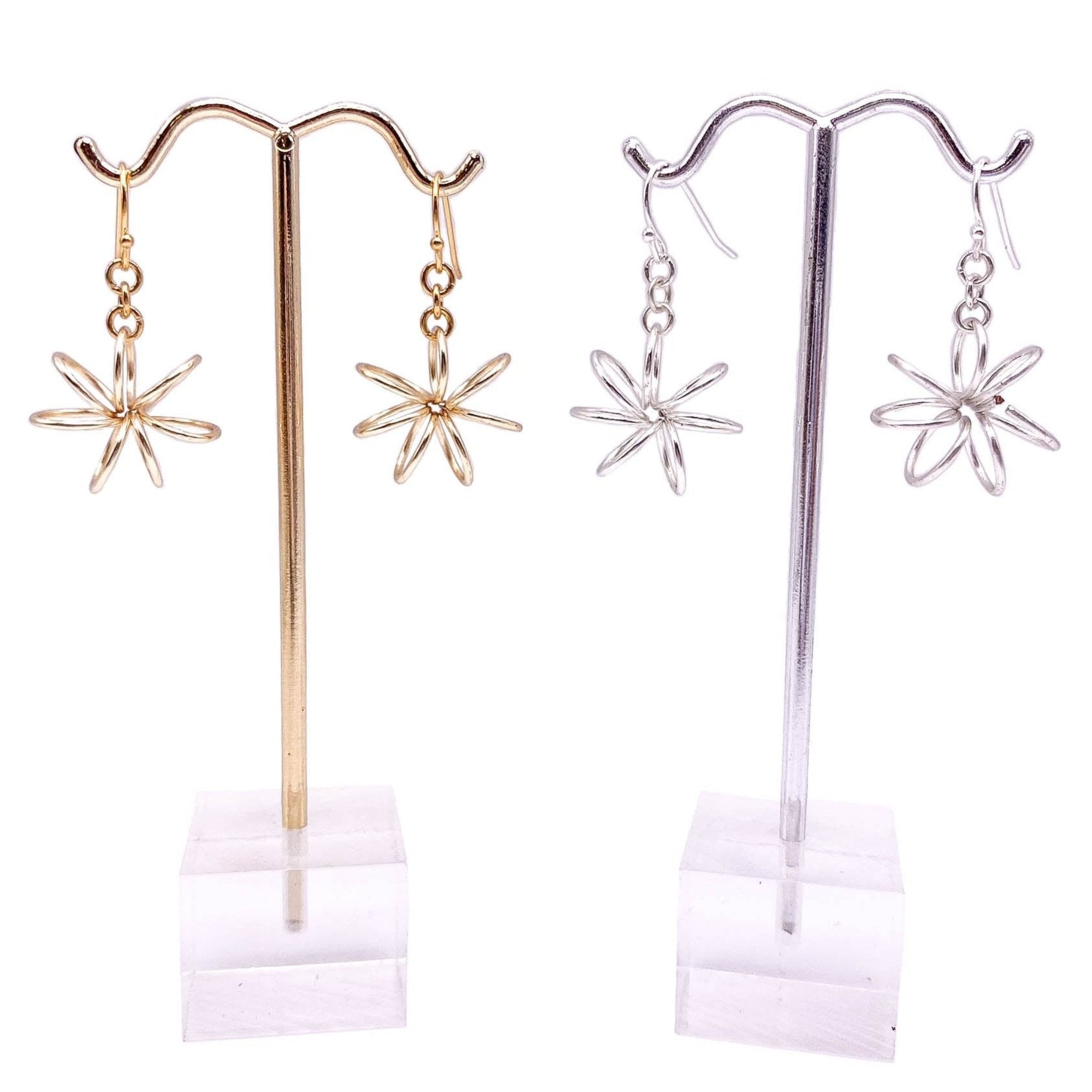 Brickhouse silver earrings