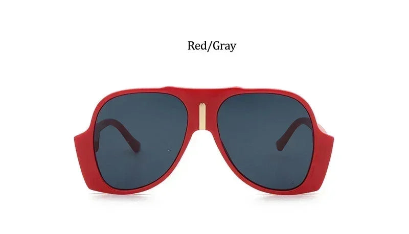 Gradient Shades For Women Oversized Pilot Sunglasses Men Luxury Brand Vintage Unique Sunglasses Female UV400 Glasses Eyewear