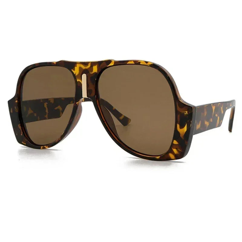 Gradient Shades For Women Oversized Pilot Sunglasses Men Luxury Brand Vintage Unique Sunglasses Female UV400 Glasses Eyewear