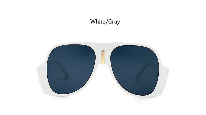 Gradient Shades For Women Oversized Pilot Sunglasses Men Luxury Brand Vintage Unique Sunglasses Female UV400 Glasses Eyewear