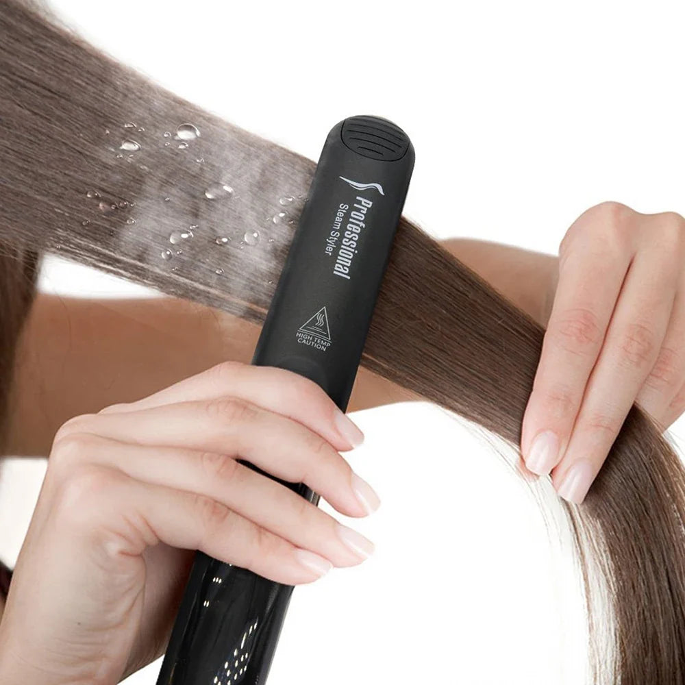 Hair Straightene Professional Steam Flat Iron Ceramic Tourmaline 450F Fast Straightening Curler Vapor Hair Styling Tool