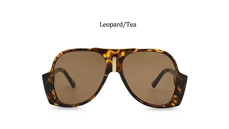 Gradient Shades For Women Oversized Pilot Sunglasses Men Luxury Brand Vintage Unique Sunglasses Female UV400 Glasses Eyewear