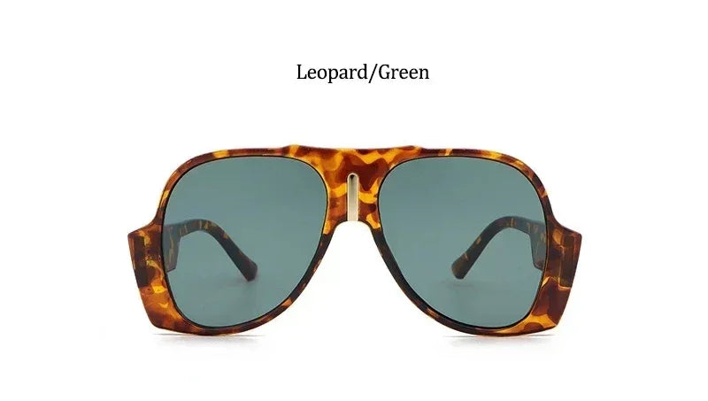Gradient Shades For Women Oversized Pilot Sunglasses Men Luxury Brand Vintage Unique Sunglasses Female UV400 Glasses Eyewear