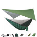 Camping Hammock Mosquito Net and Hammock Canopy Portable Nylon Hammock Rain Fly Tree Straps for Hiking Camping Survival Travel